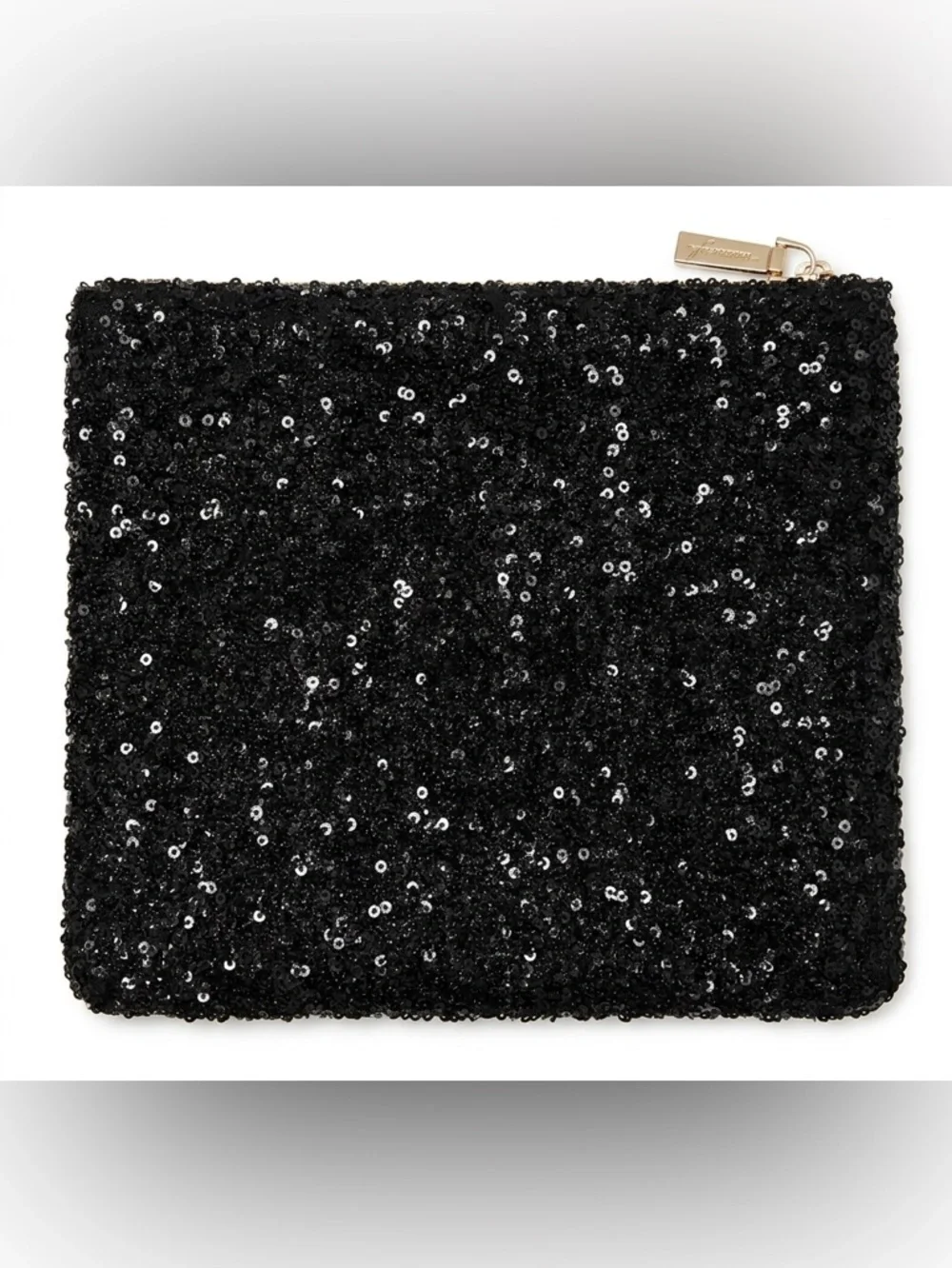 KESTREL Black Sequin Sparkling Make up bag NWOT